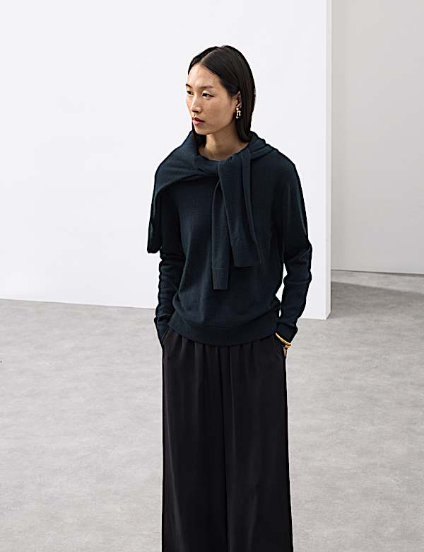 Pure Cashmere Crew Neck Jumper - JP