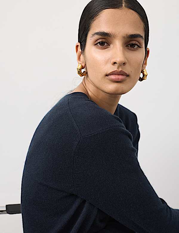 Pure Cashmere Crew Neck Jumper - DE