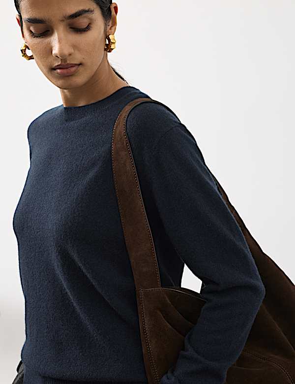 Pure Cashmere Crew Neck Jumper - DE