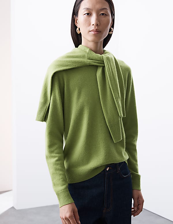 Green cashmere jumpers sale