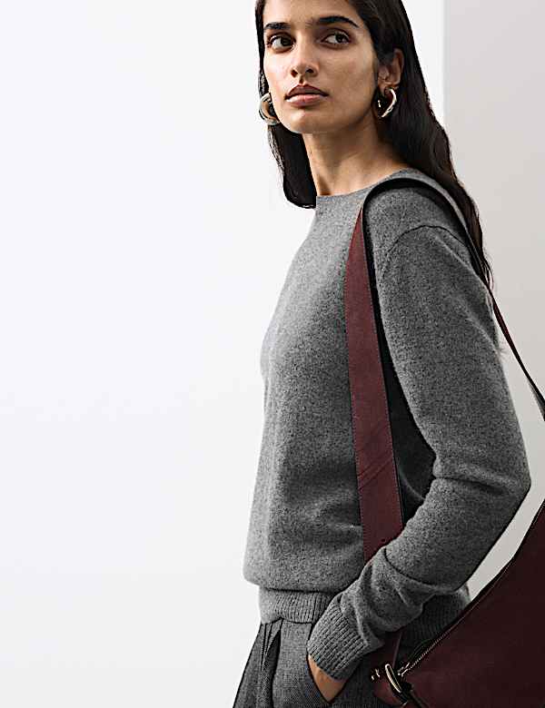 Pure Cashmere Crew Neck Jumper - DE