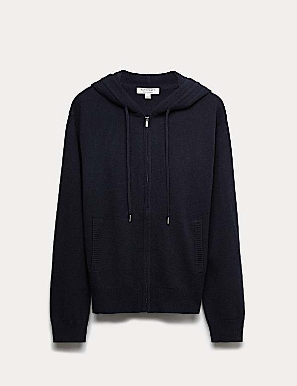 Pure Cashmere Zip Up Hoodie - DE