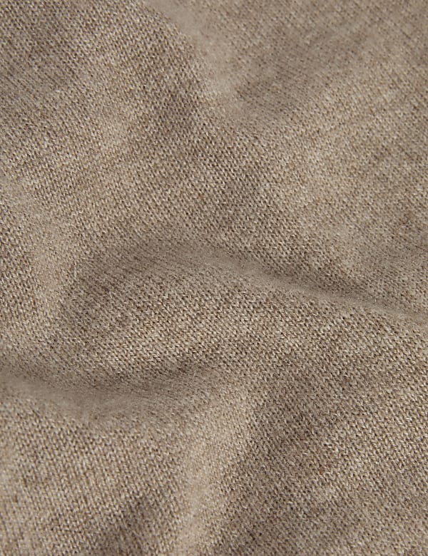 Rozpinana bluza z kapturem 100% kaszmiru - PL