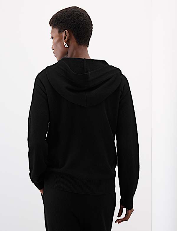 Pure Cashmere Zip Up Hoodie - CH