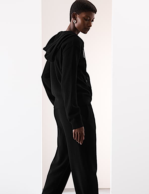 Pure Cashmere Zip Up Hoodie - CH