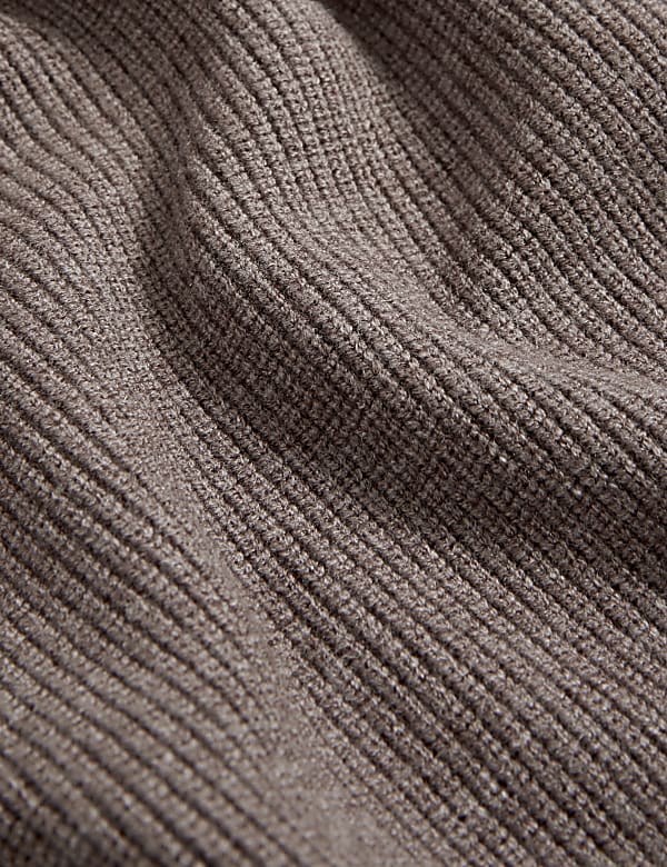 Ribbed Roll Neck Jumper