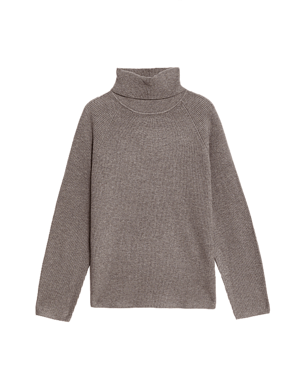 Ribbed Roll Neck Jumper