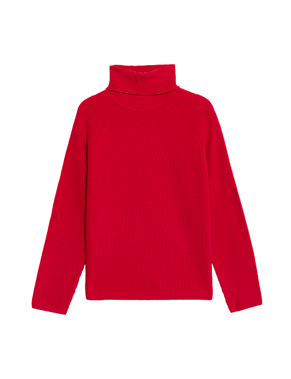 Ribbed Roll Neck Jumper
