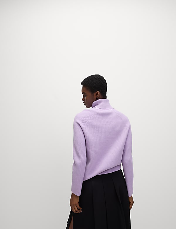 Ribbed Roll Neck Jumper - EE