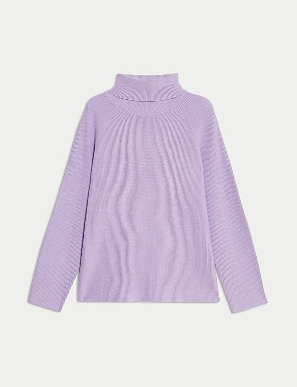 Ribbed Roll Neck Jumper - EE