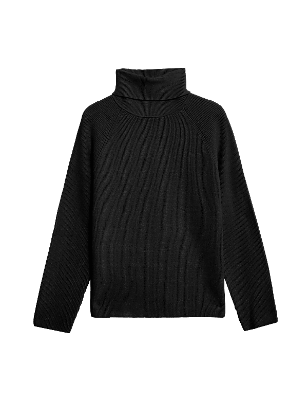 Ribbed Roll Neck Jumper