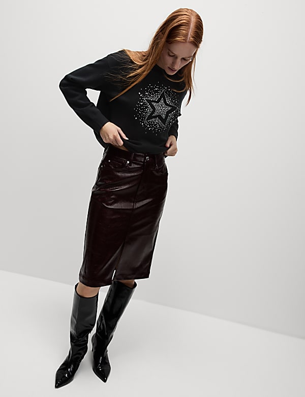 Soft Touch Star Crew Neck Jumper