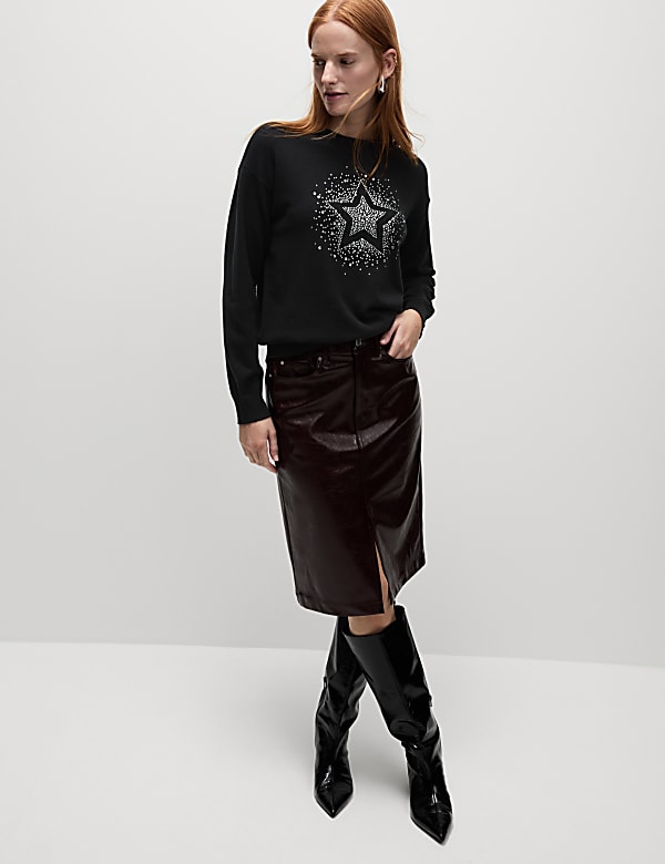 Soft Touch Star Crew Neck Jumper