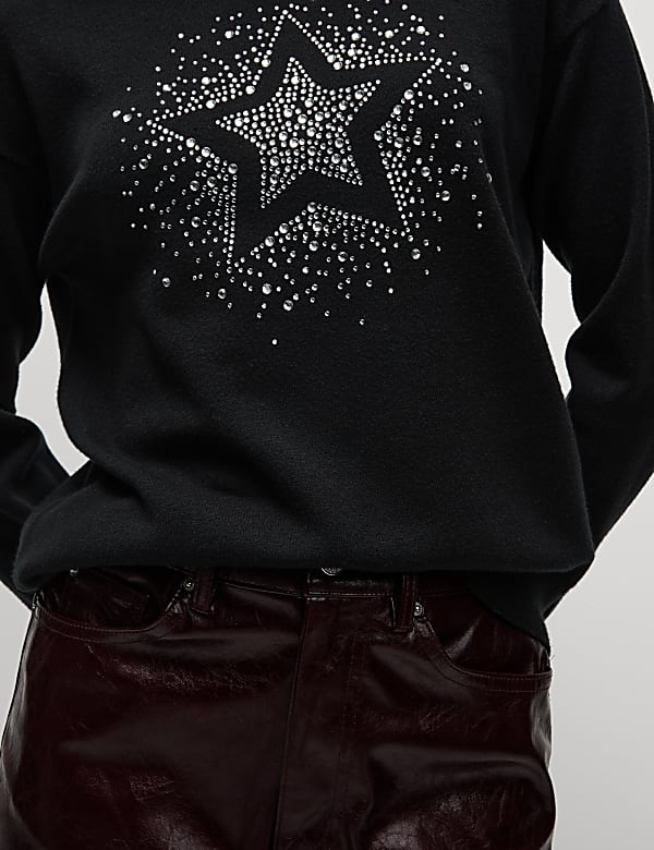 Soft Touch Star Crew Neck Jumper