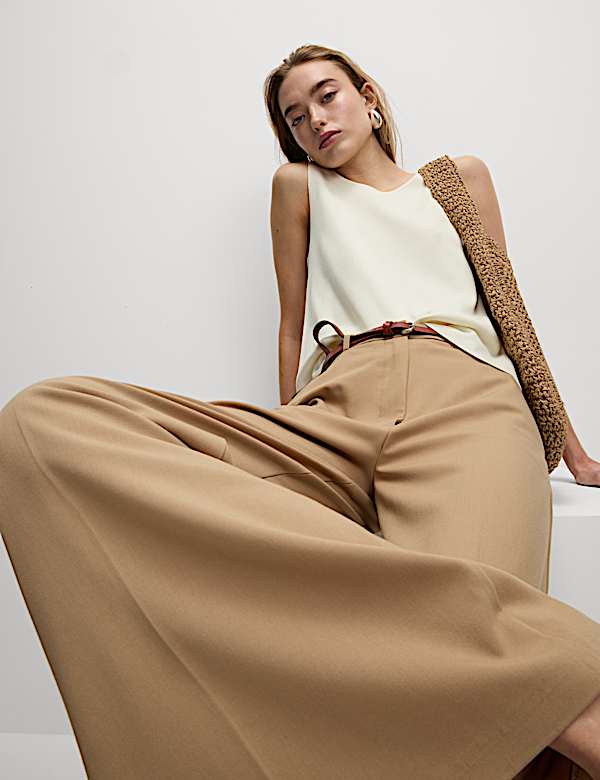 Maillot de corps en maille &agrave; col rond - FR