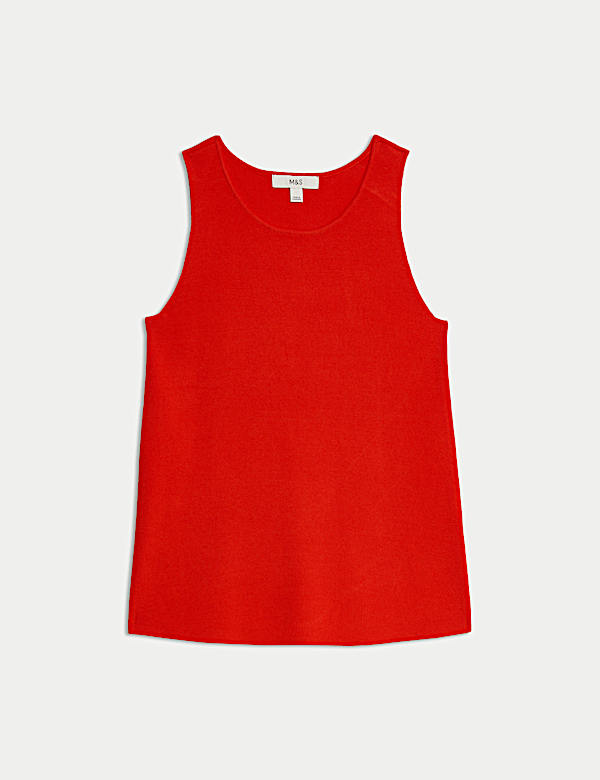 Crew Neck Knitted Vest - RS