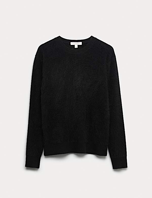 Brushed Wool with Cashmere Crew Neck Jumper - SE