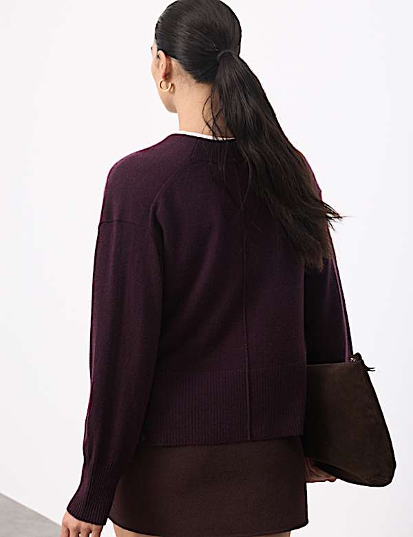 Pure Cashmere V-Neck Cardigan - GR