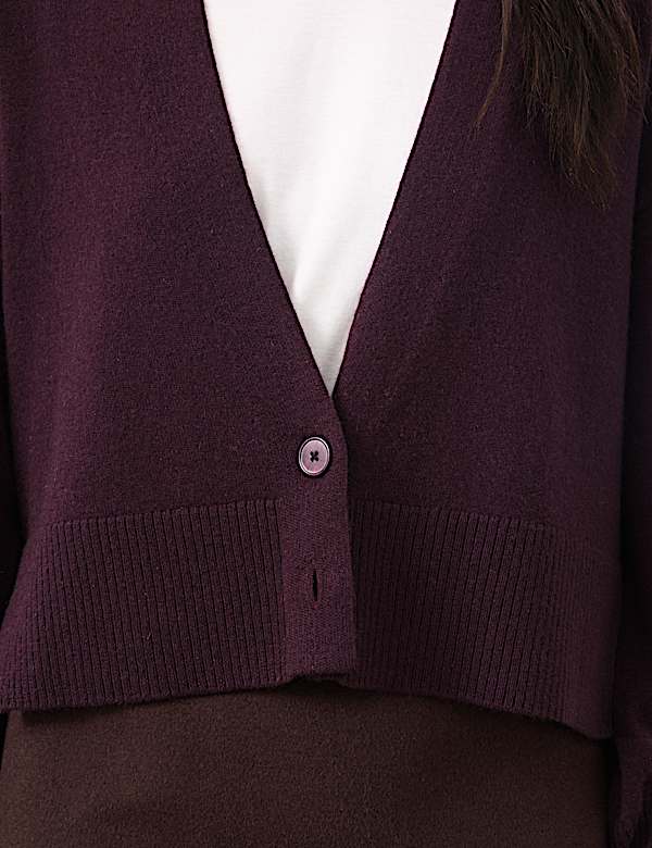 Pure Cashmere V-Neck Cardigan - GR