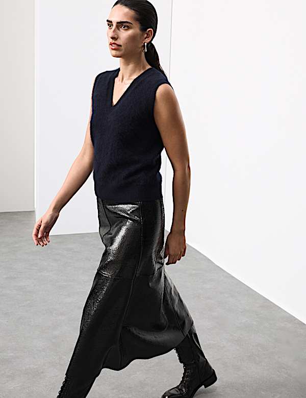 Wool Blend Brushed Tabard with Cashmere - AU