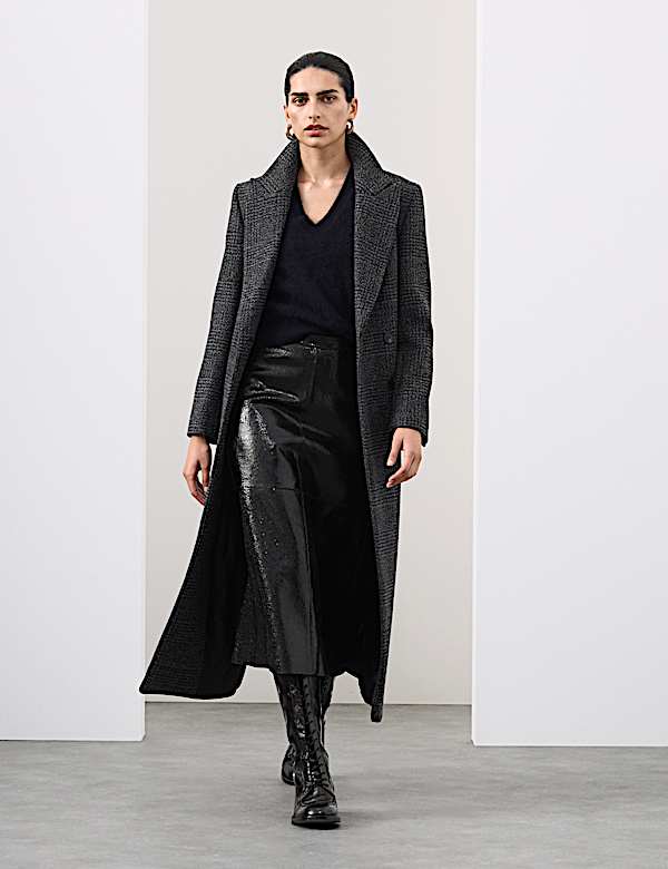 Wool Blend Brushed Tabard with Cashmere - AU