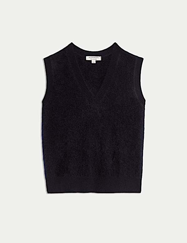 Wool Blend Brushed Tabard with Cashmere - AU