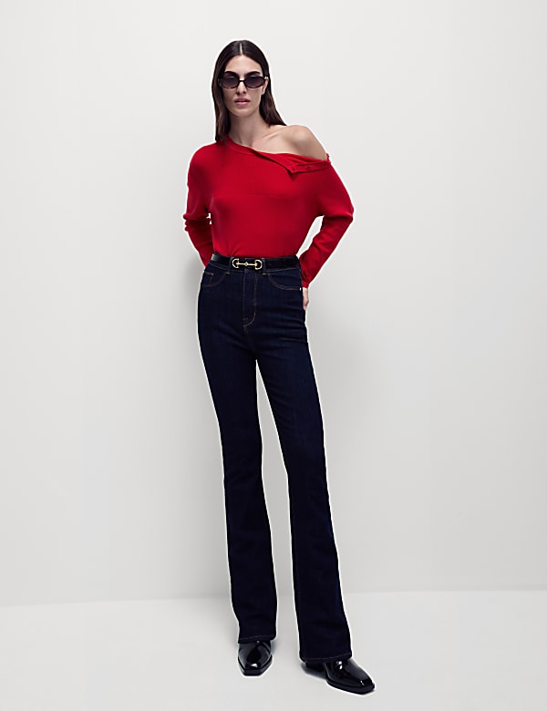 Soft Touch Crew Neck Button Detail Jumper