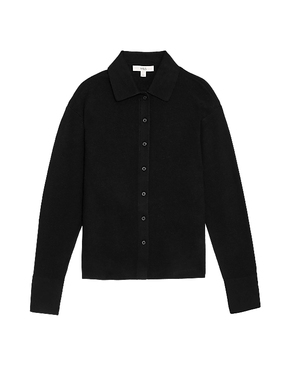 Soft Touch Collared Knitted Top