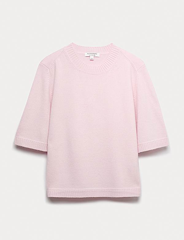 Merino Wool Rich Knitted Top with Cashmere - PT