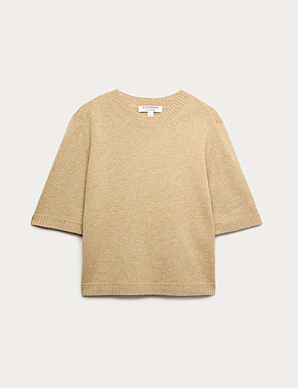 Merino Wool Rich Knitted Top with Cashmere - PL