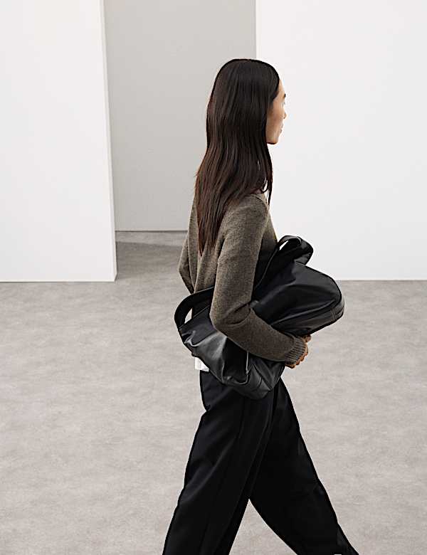 קרדיגן מבד עשיר בצמר מרינו בשילוב קשמיר - IL