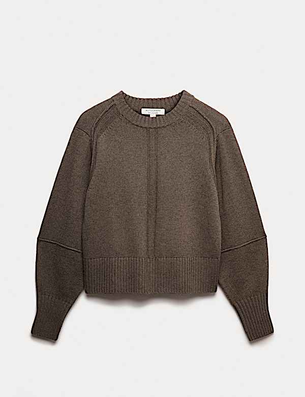 Merino Wool Rich Relaxed Jumper With Cashmere - US