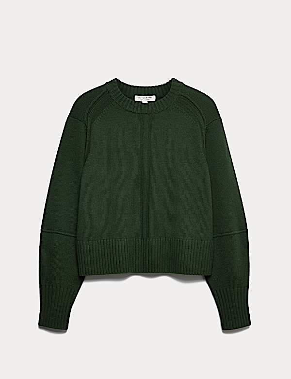 סריג מבד עשיר בצמר מרינו עם קשמיר בגזרה נינוחה - IL