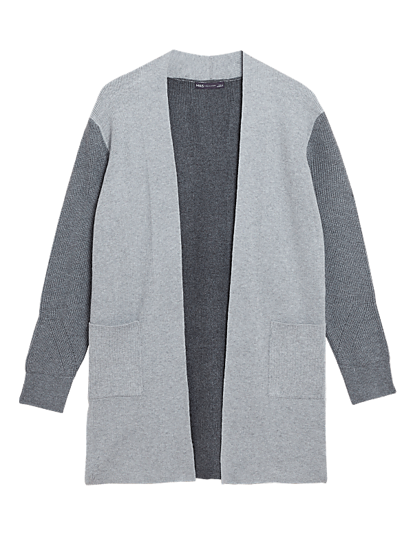 Soft Touch Colour Block Relaxed Cardigan