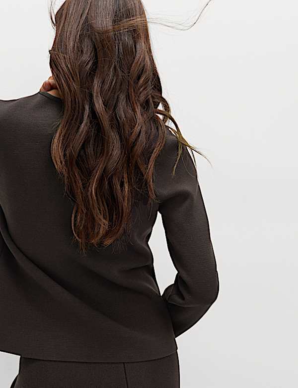 Soft Touch Double Breasted Knitted Jacket - RS