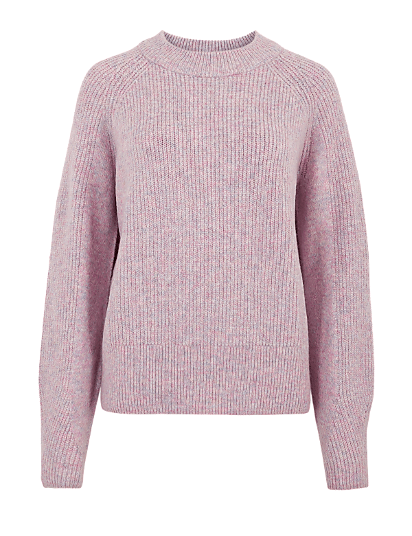 Ribbed Crew Neck Jumper