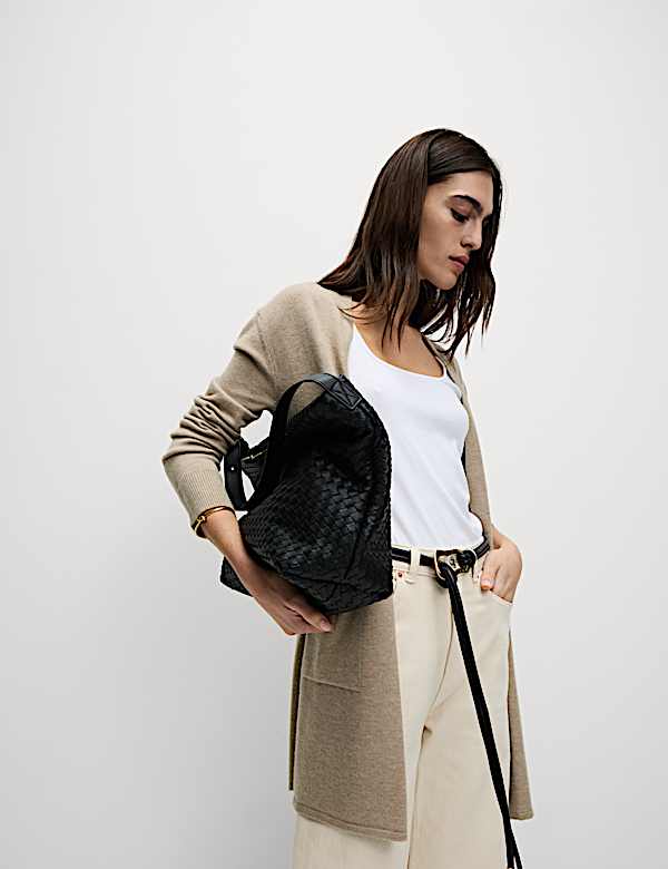 Textured Edge to Edge Longline Cardigan - PL