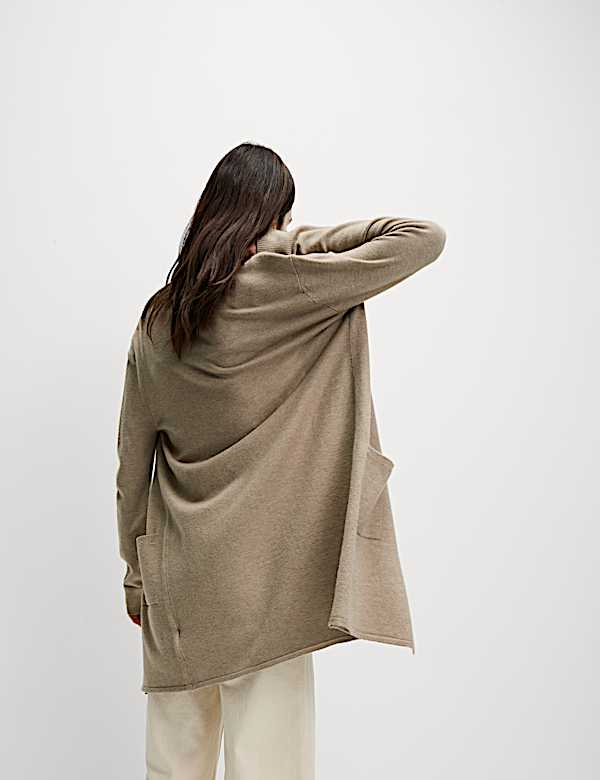 Textured Edge to Edge Longline Cardigan - PL