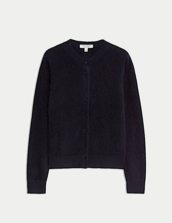 Wool Rich Relaxed Cardigan with Cashmere - DK