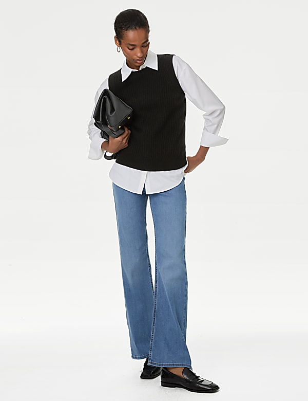 Merino Wool With Cashmere Knitted Vest - RO