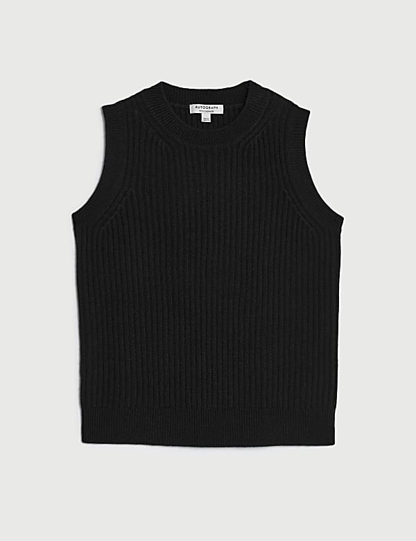 Merino Wool With Cashmere Knitted Vest - RO