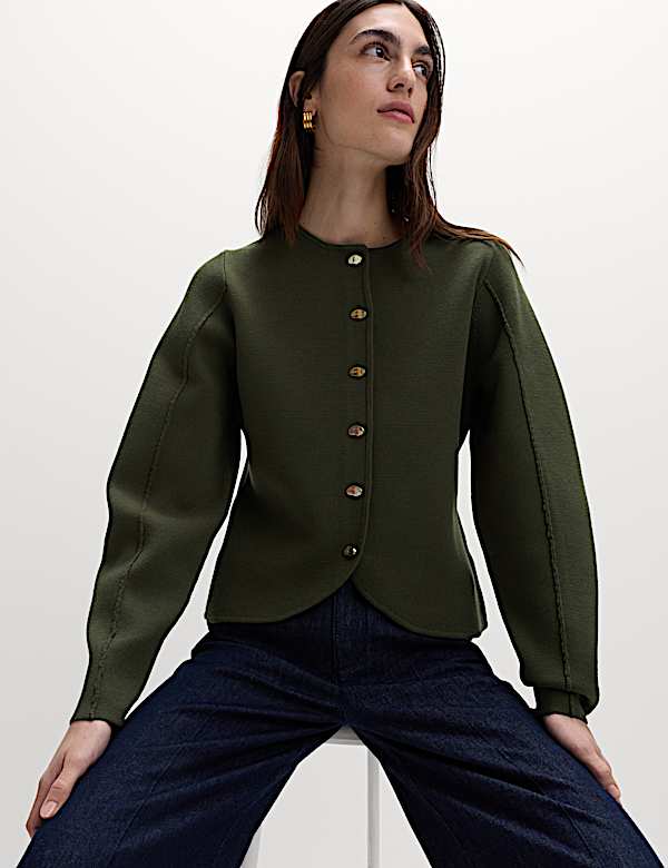 Soft Touch Waisted Fitted Cardigan - FI