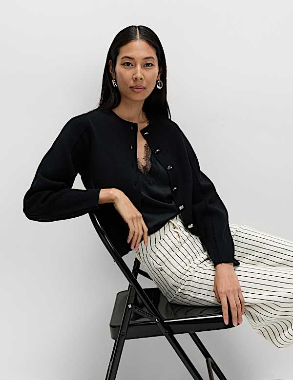 Soft Touch Waisted Fitted Cardigan - AU