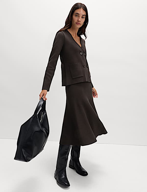 Soft Touch Knitted Midi Skirt - PL