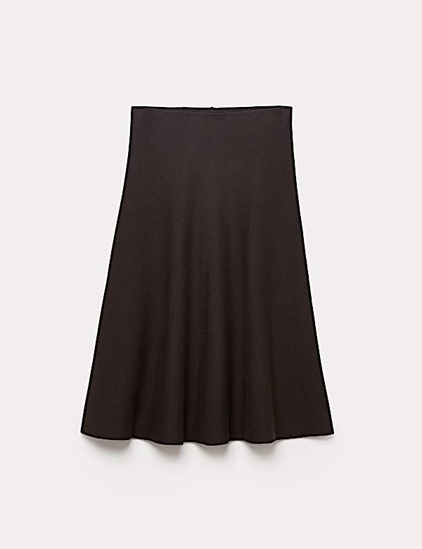 Soft Touch Knitted Midi Skirt - PL