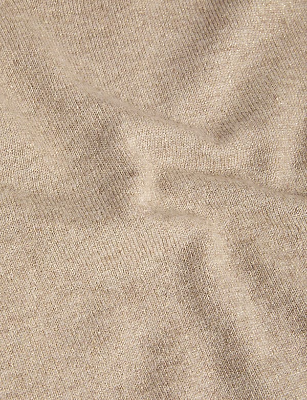 Merino Wool Rich Knitted Top with Cashmere