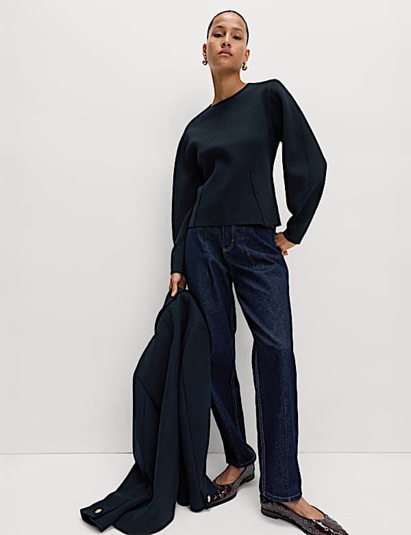 Soft Touch Waisted Slim Fit Jumper - BE