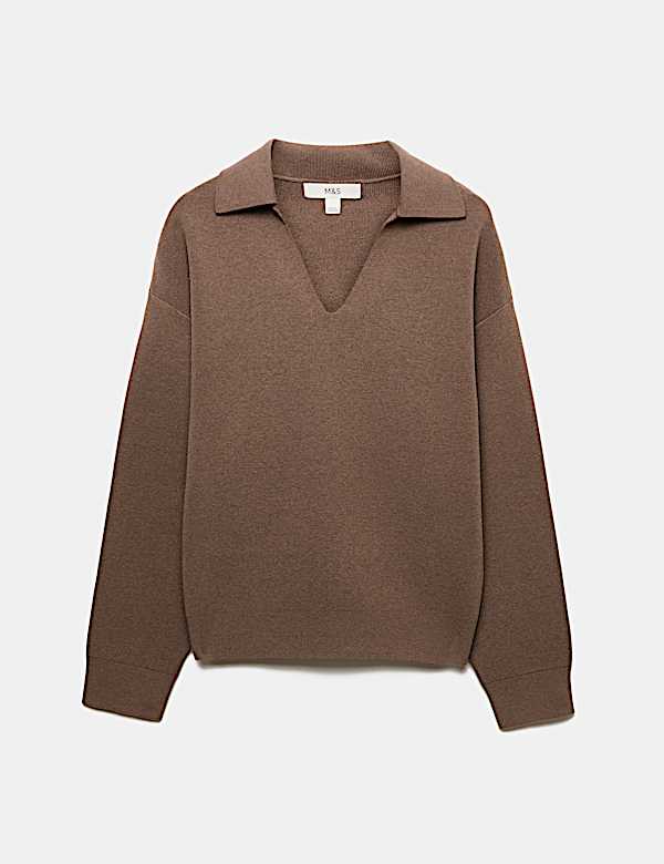 Soft Touch Polo Neck Relaxed Jumper - MX