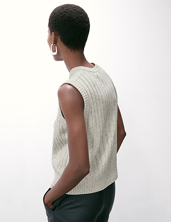 Rompi Rajut Kabel Sarat Wol Merino dengan Wol - ID