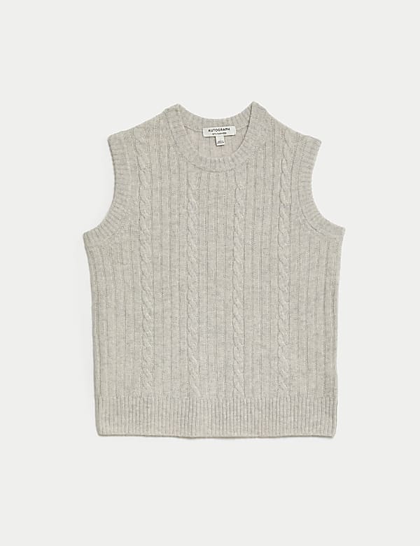 Rompi Rajut Kabel Sarat Wol Merino dengan Wol - ID